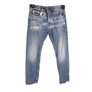 Men's Levi's Made & Crafted Thumb Tack Cropped Distressed Light Jeans 33x29